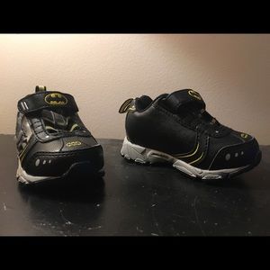 Size 5 Baby Light Up Batman Shoes